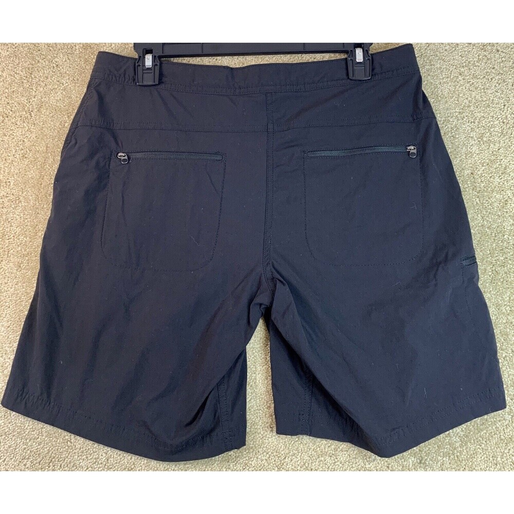L.L. Bean Shorts Womens Size 10 Black Comfort Trail Water-Repellent Nylon UPF 50 - Picture 3 of 7